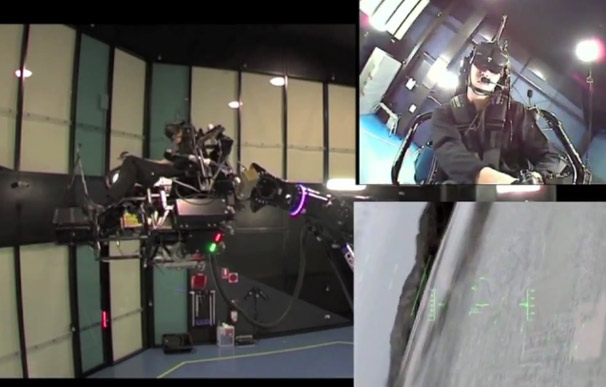 Huge Robot Arm Gives Budding Top Guns a Wild Whirl